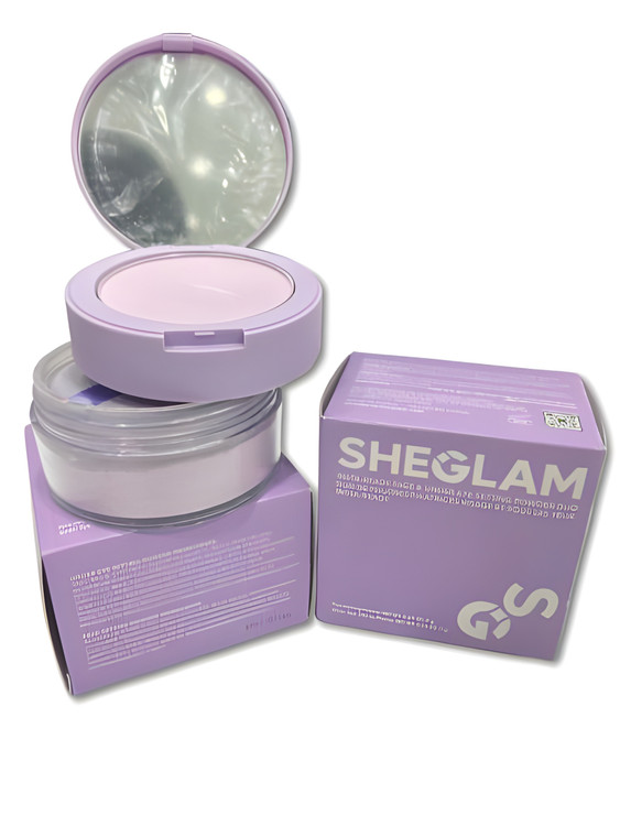 پودر فیکس دوکاره صورت و زیر چشم بنفش شیگلم